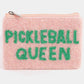 Pickleball Queen Seed Beaded Coin Purse
