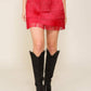 Fringe Rodeo Girl Mini Skirt