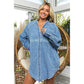 FRAYED VINTAGE WASHED WRINKLE SHIRT