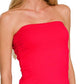 Cotton Tube Built-in Bra Top