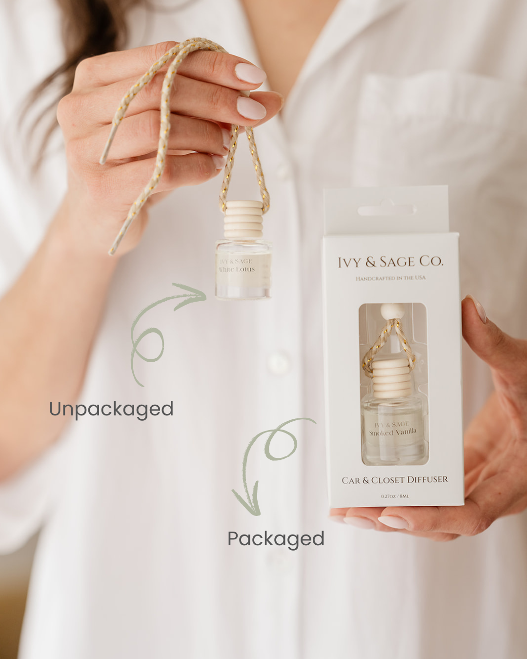 Warm Cashmere Car Diffuser – Vanilla + Amber + Jasmine