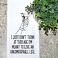 White Lotus - I'm not meant to live an uncomfortable life