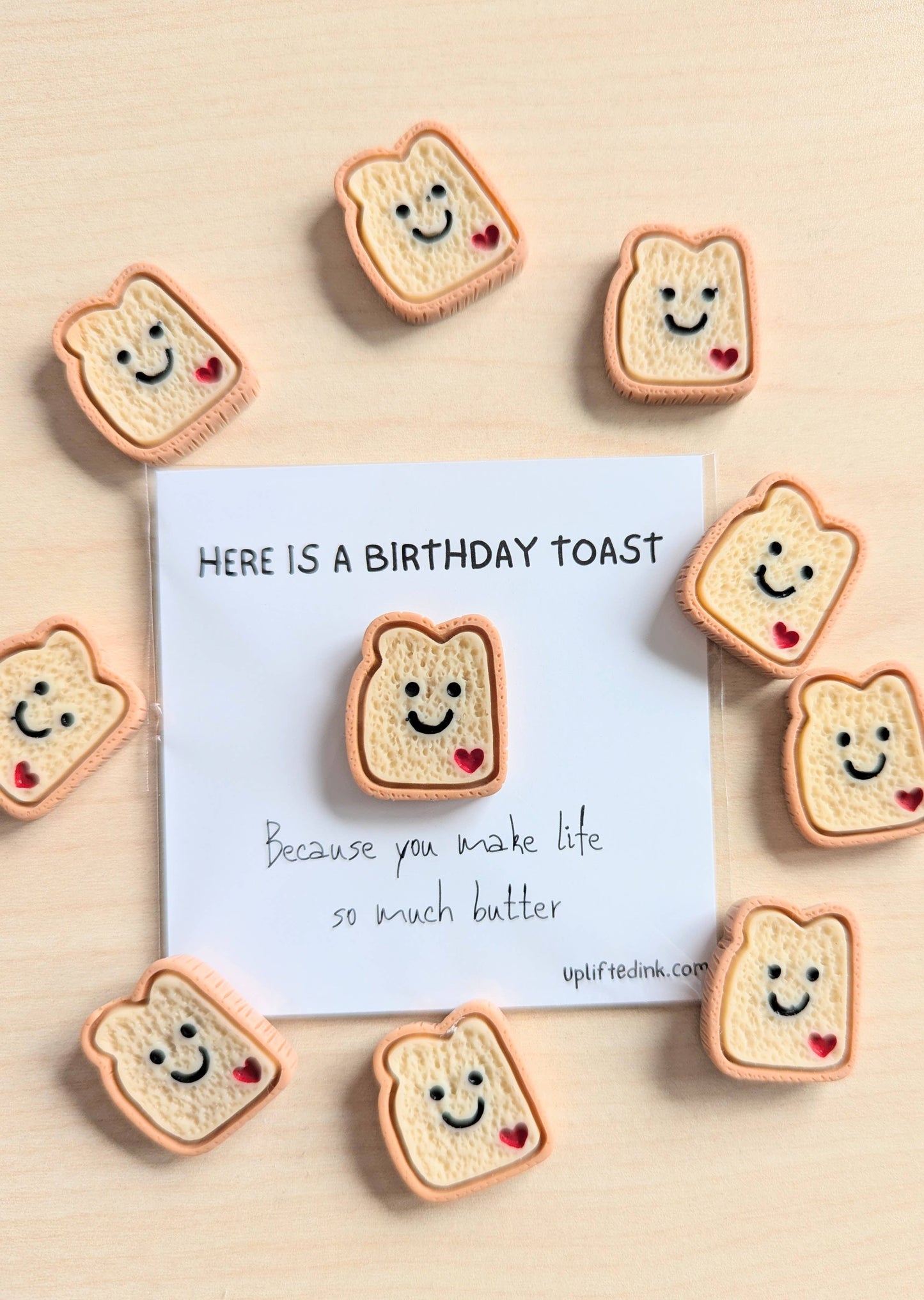 Birthday Toast Card – Cute Mini Toast Pun Card 