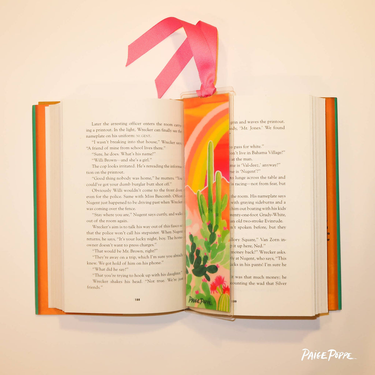 "Desert Rainbow" Ribboned Bookmark