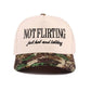 Not Flirting Two Tone Canvas Cotton Cap