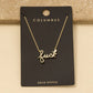 Handwritten Fuck Pendant Necklace