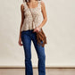 Crochet Lace Square Neck Tank Top LCR0117