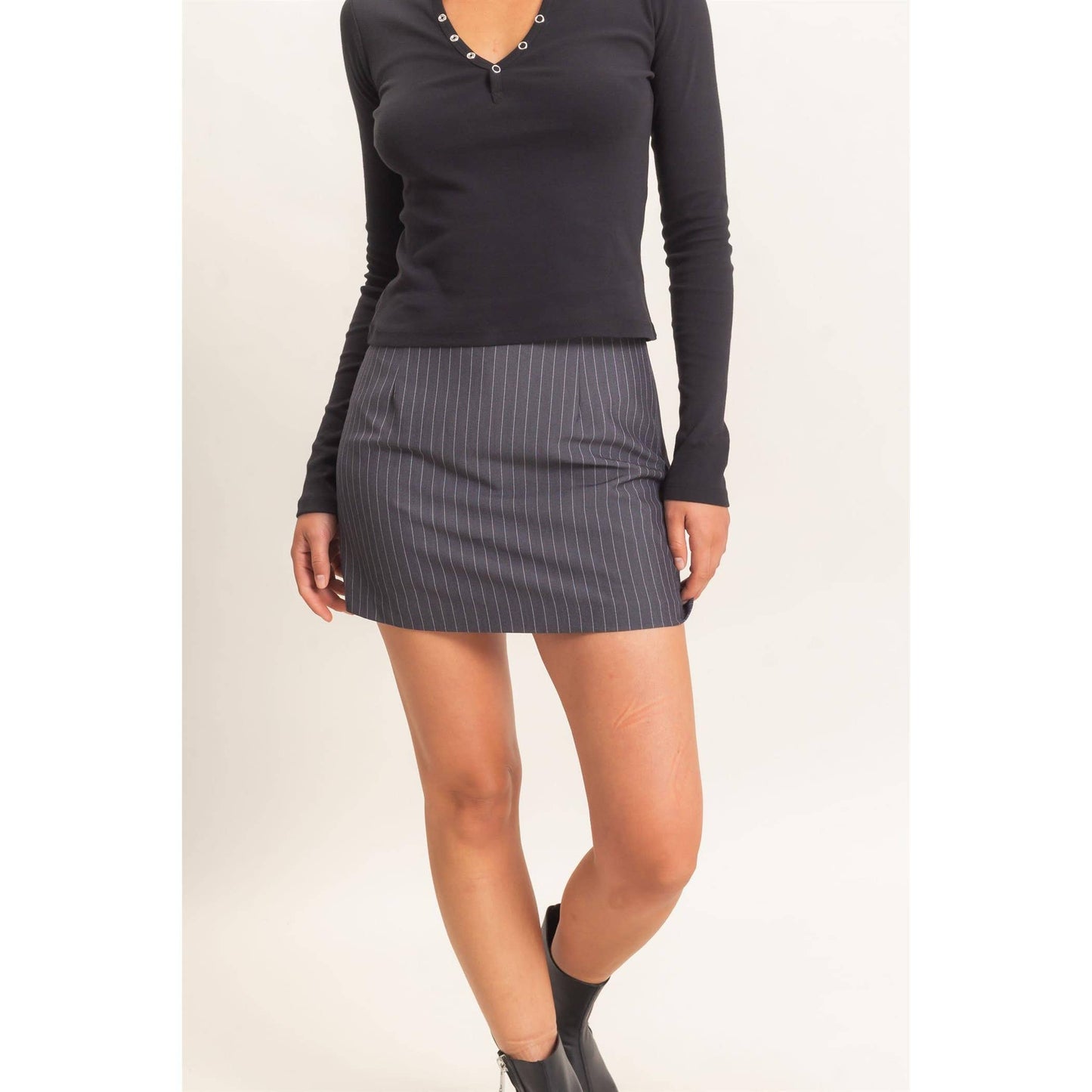 Pinstripe Skort