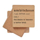 Ambitchous - Funny Coasters Small Gift
