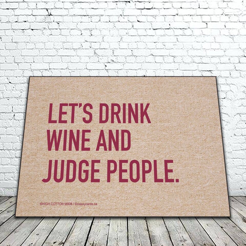 Drink Wine Judge People Mat