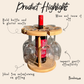 Bamboo Wine Glass and Bottle Holder | Circle