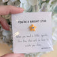 Bright Star Mini Note Card with Personalized Message Option