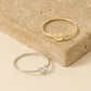 Dainty Open Heart Shape Fashion Ring