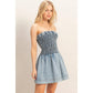 Strapless Snow-Wash Dress