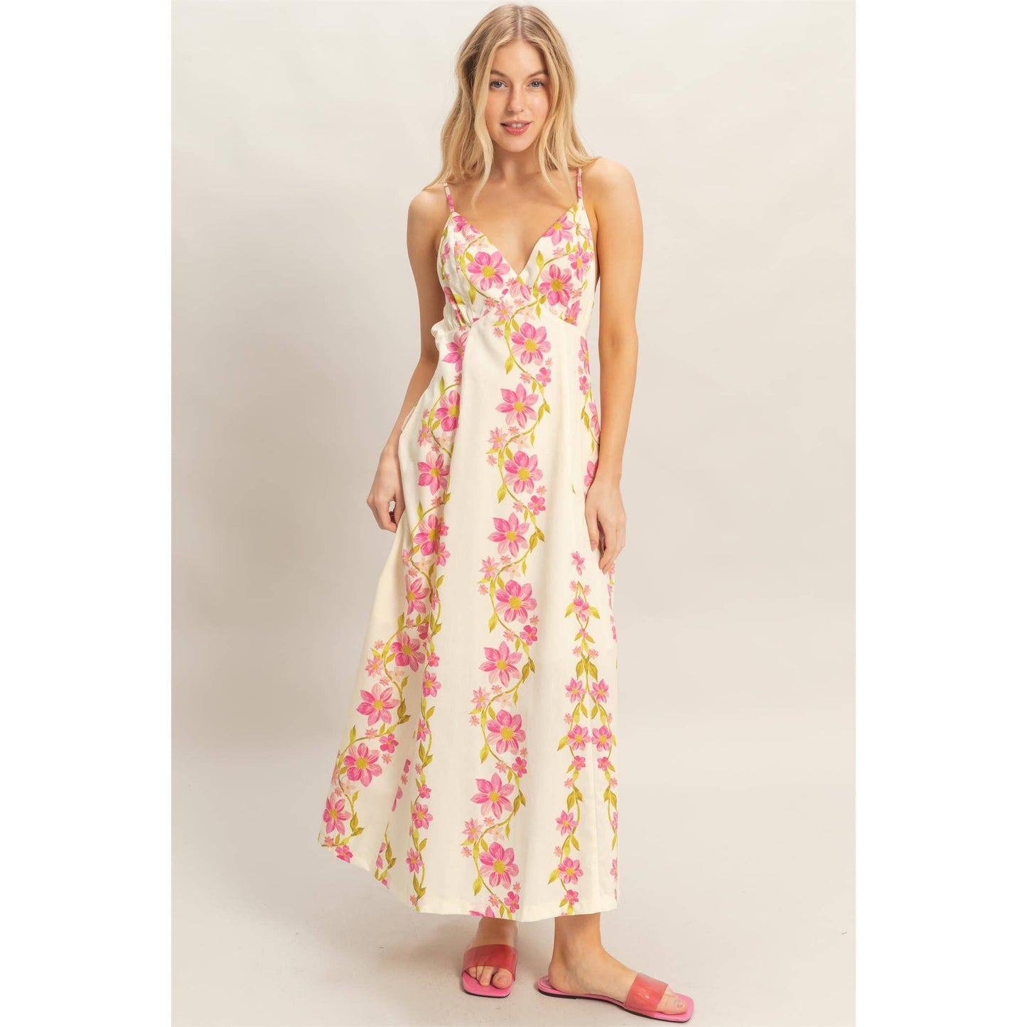 Floral V-Neck Cami Dress