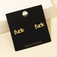 Mini Fuck Stud Earrings