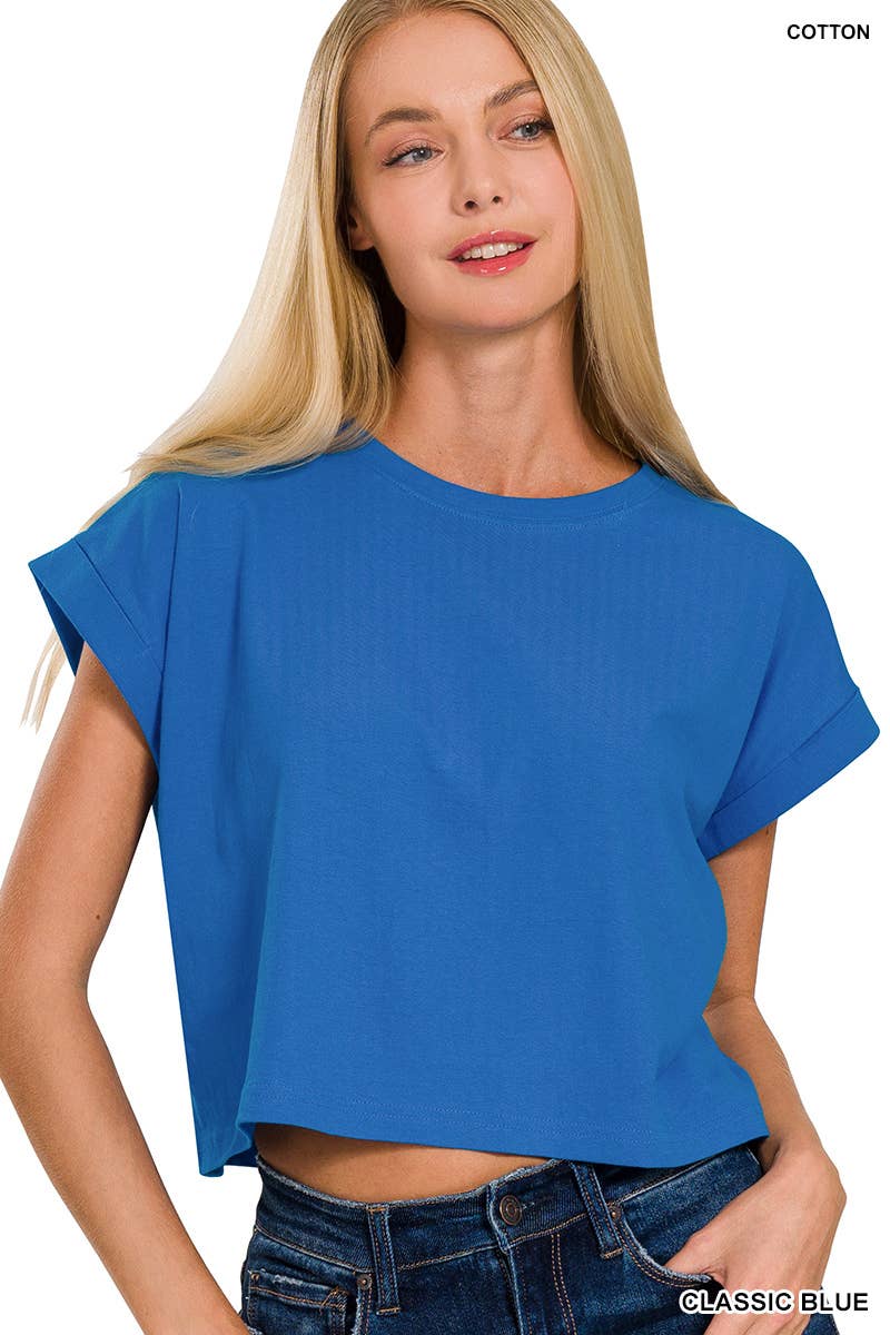`".Cotton Short Sleeve Tee