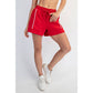 MODAL SCUBA FLAT PIPING A-LINE SHORTS