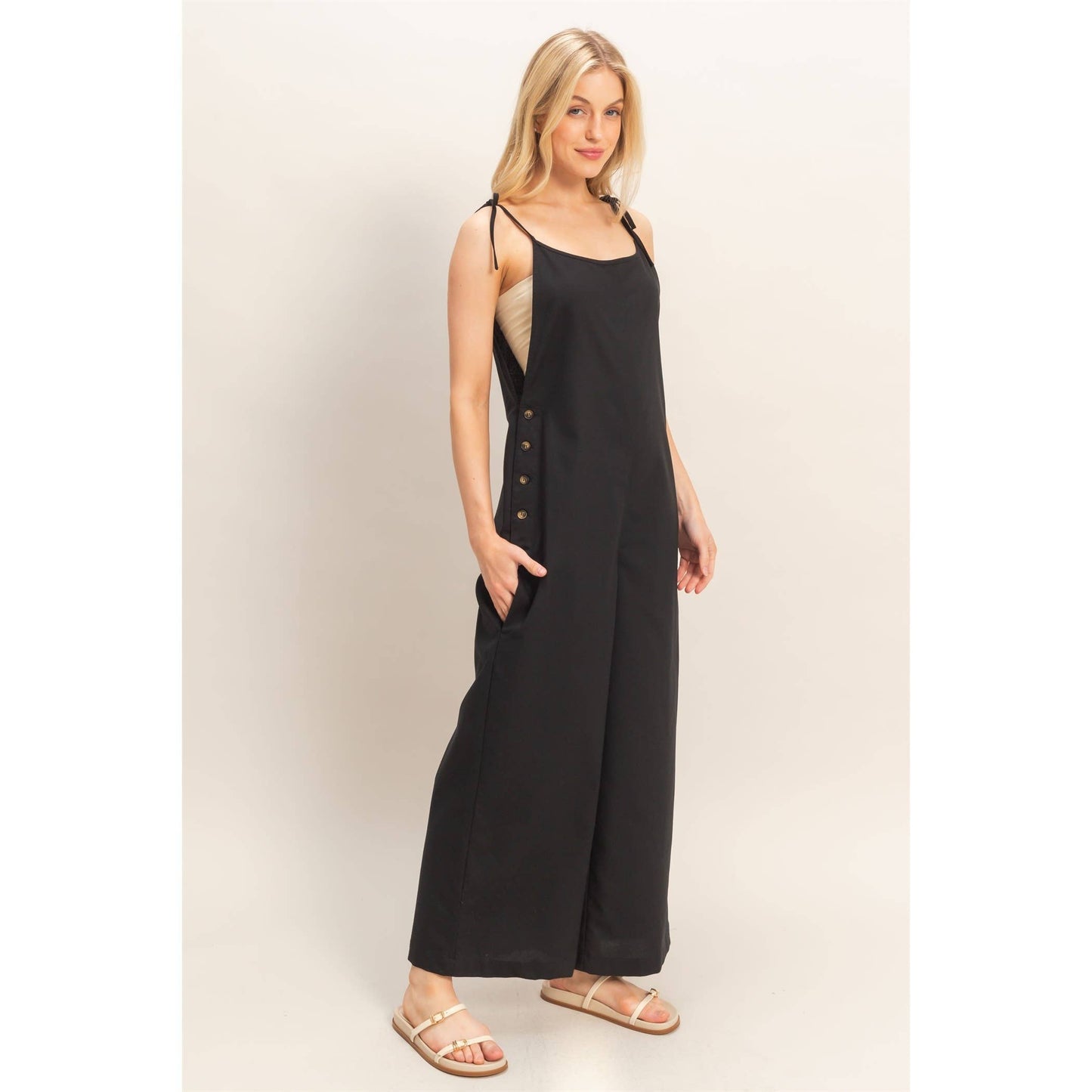 Adjustable Strap Jumpsuit