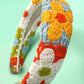 FLORAL CROCHET SOFT WOVEN KNIT HEADBAND HAIR BAND | 40HB182