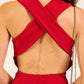 Cross Back Wide Leg Jumpsuit