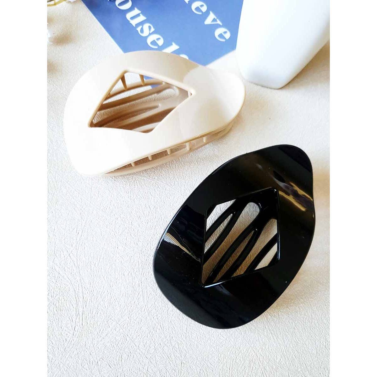Diamond Shape Mixed Flat Hair Claw Clips