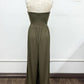 Strapless Twist Front Wide Leg Jumpsuit