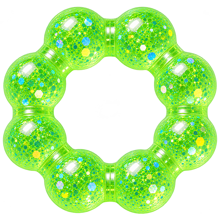 Fun Doh Squishy Sparkle Glitter Sensory Bracelet- 12/Display