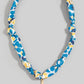 Metallic Pendant Knotted Bandana Necklace