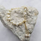 Gold Plated Slider Freshwater Pearl Bracelet