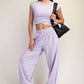 SET430037-Crossover Cotton Lycra Set
