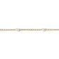 Stainless Steel Faux Pearl Chain By The Foot