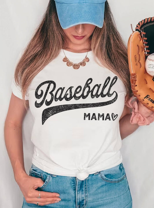 BASEBALL MAMA GRAPHIC TSHIRTS
