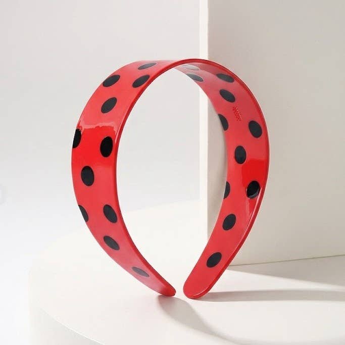 Vintage Polka Dot Statement Headband Hair Band | 40HB202