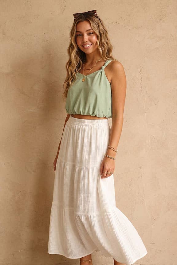 Flowy Cropped Tank Top
