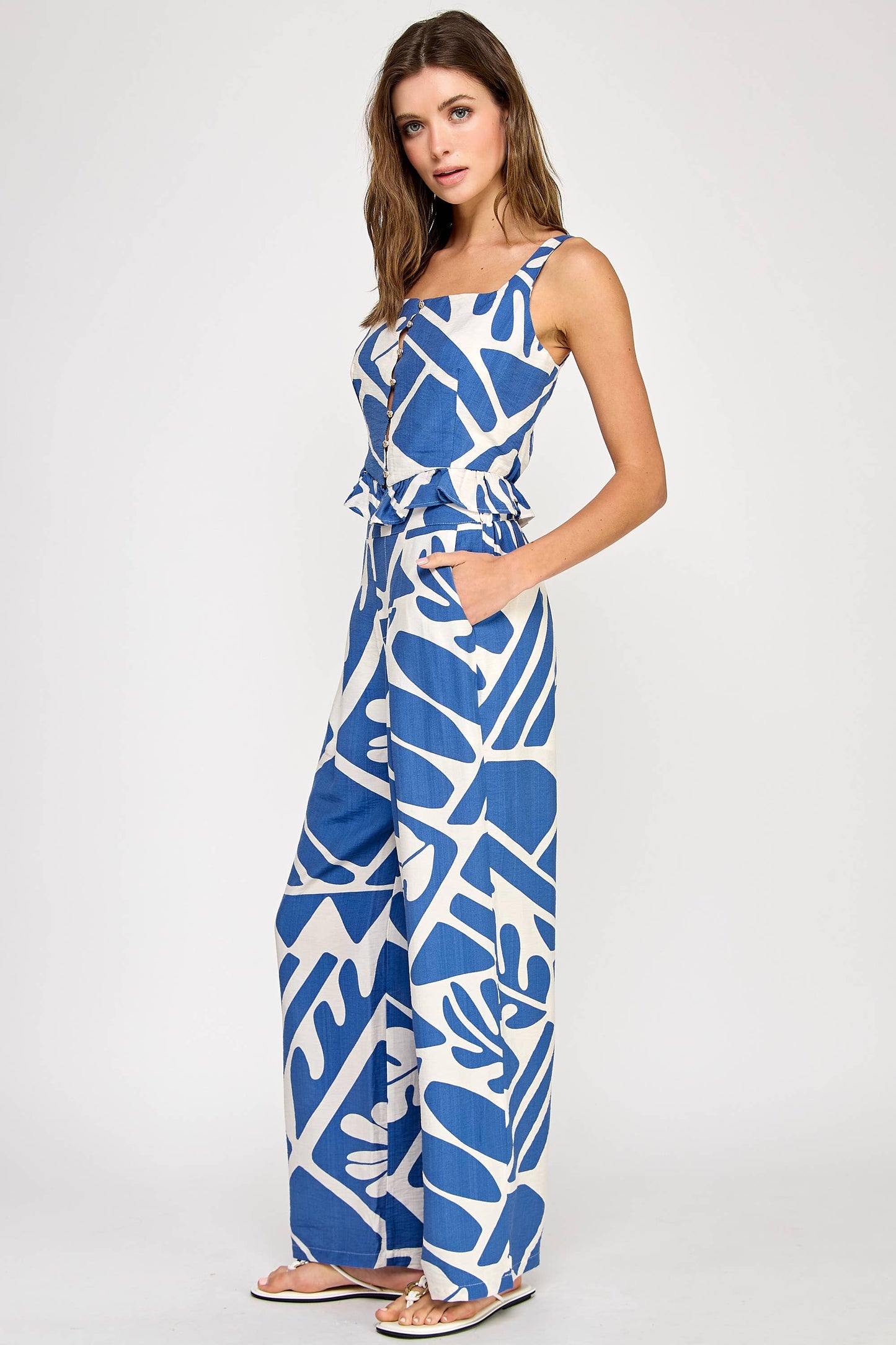 Woman's Floral two piece matching set