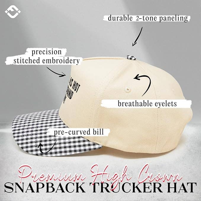 Two Tone Cap -  It's Almost As Hot As My Husband Out Here