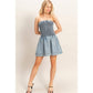 Strapless Snow-Wash Dress