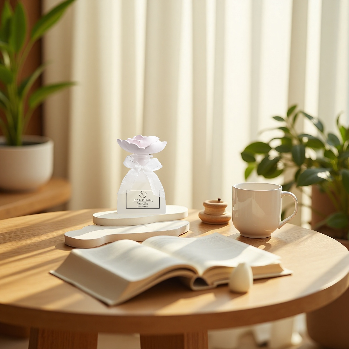 New (2025) Diffuser Sets Sunshine Ceramic set - Rose Petals