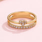 Baguette rhinestone cocktail eternity band Ring | 40R143
