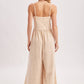 WASHED SLEEVELESS WIDE LEG JUMPSUIT