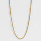 Stainless Steel Gold Wheat Chain Necklace