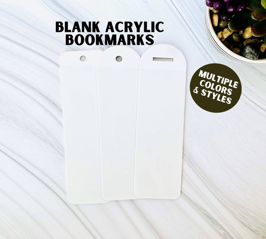 Acrylic bookmark blanks