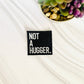 Not a hugger embroidered iron-on hat patch