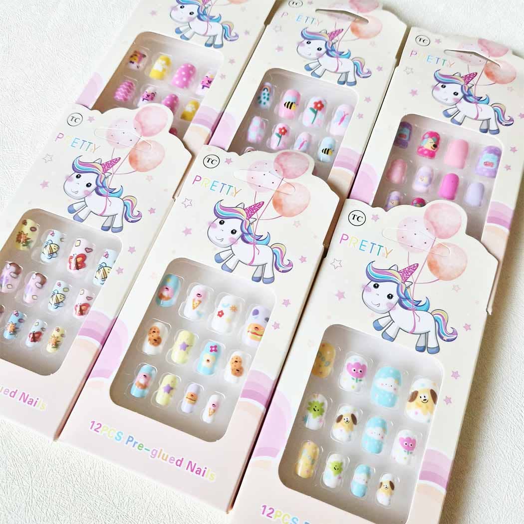Fun Fake Artificial Kid's False Nail Tips
