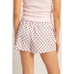 Polka Dot Drawstring Shorts