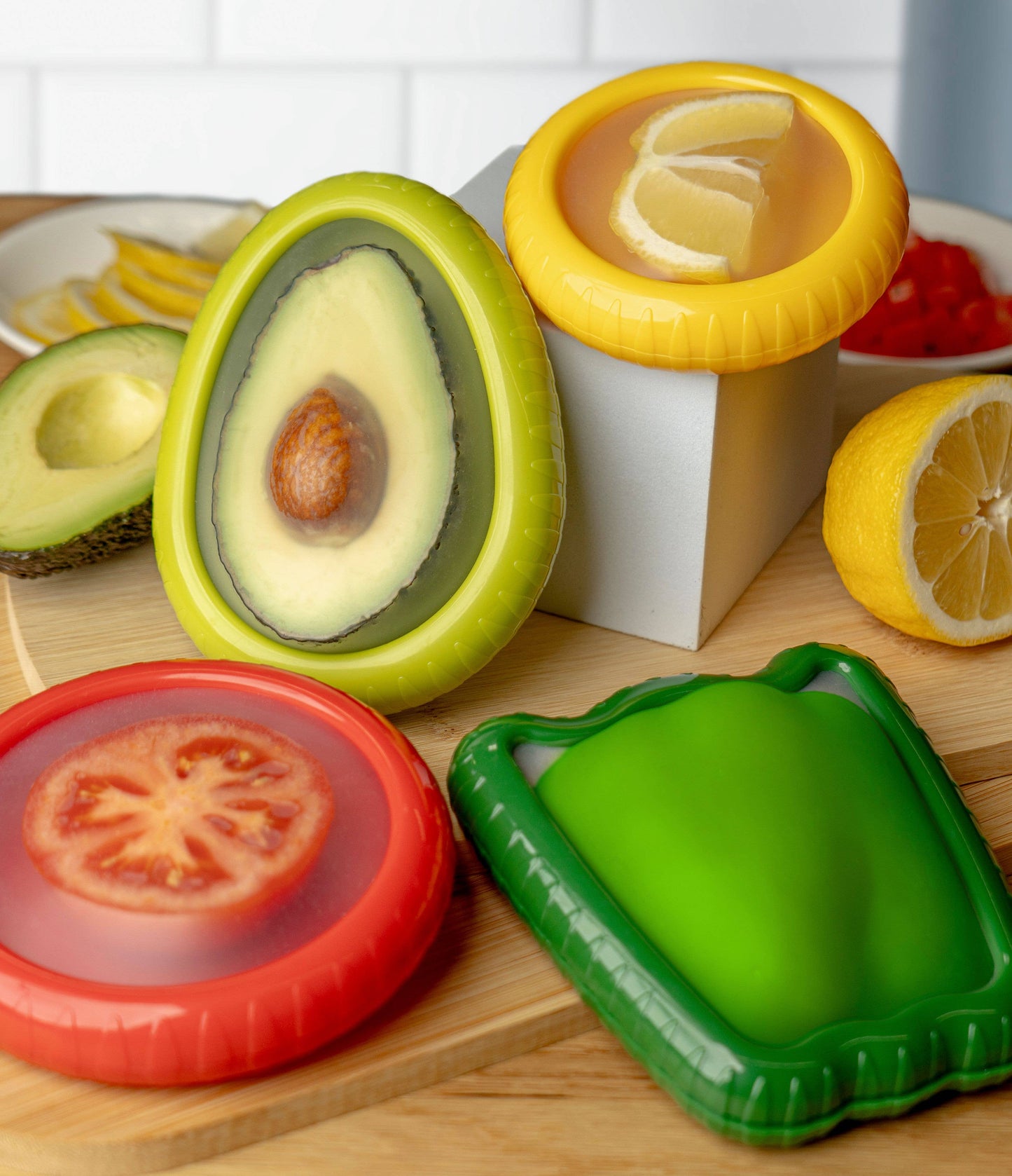 Krumbs Kitchen Silicone Produce Saver Pods Open Stock