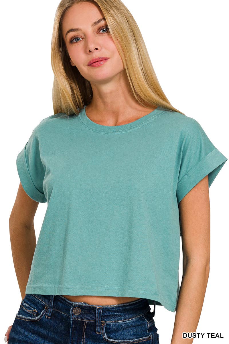 `".Cotton Short Sleeve Tee