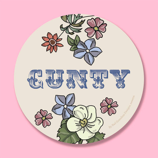 CUNTY - Vinyl Sticker