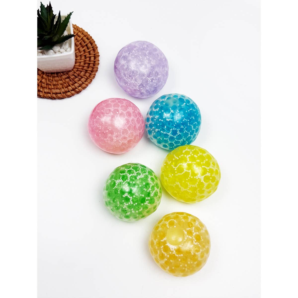 Sticky Jelly Colors Crystal Squishy Ball Toy